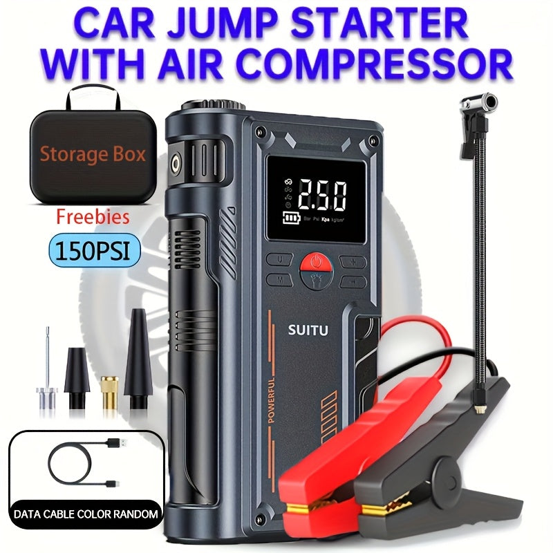 NNETM Portable Air Compressor & Jump Starter-1