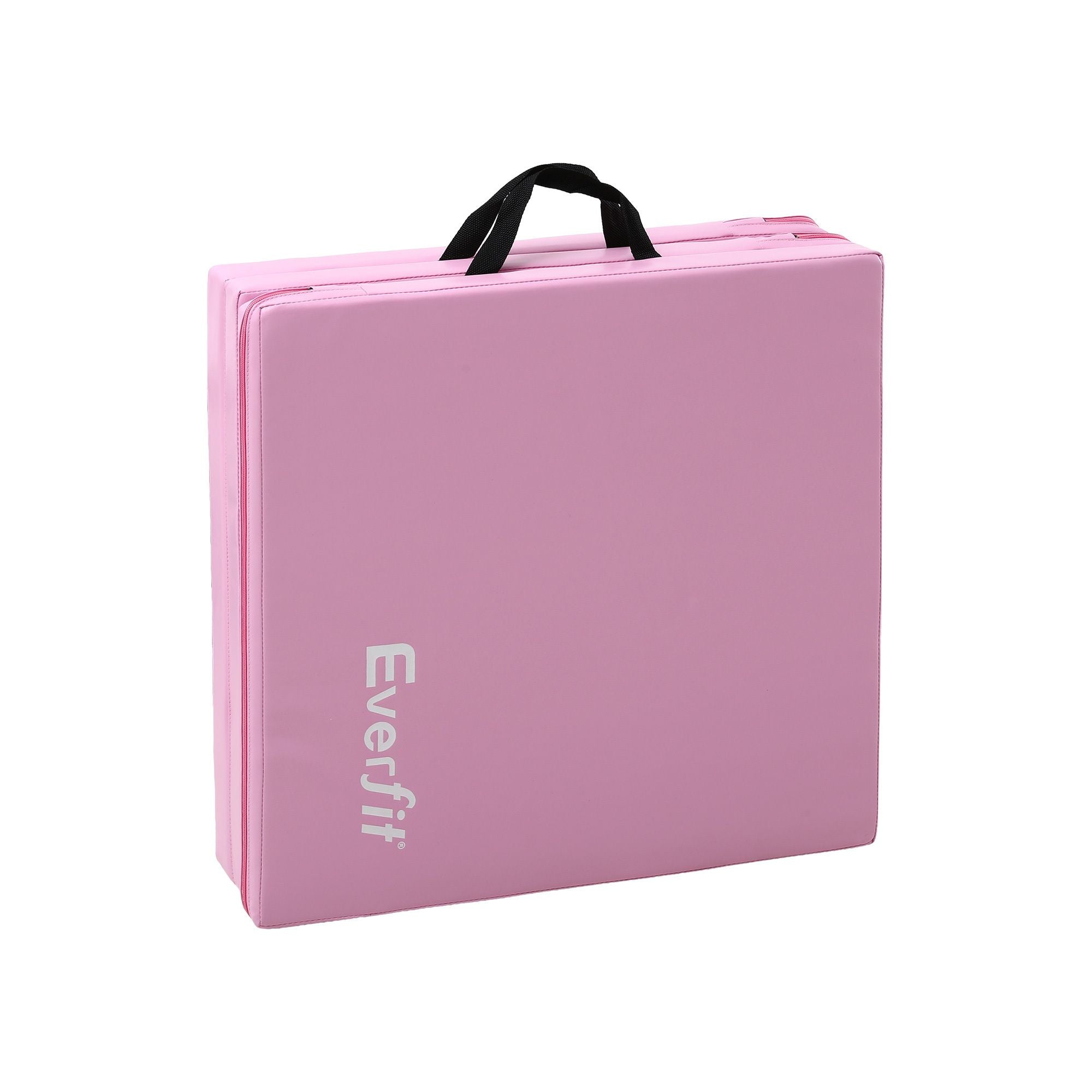 Everfit Gymnastics Mat 180x60cm Folding Exercise Tumbling Mat 3 Fold Pink