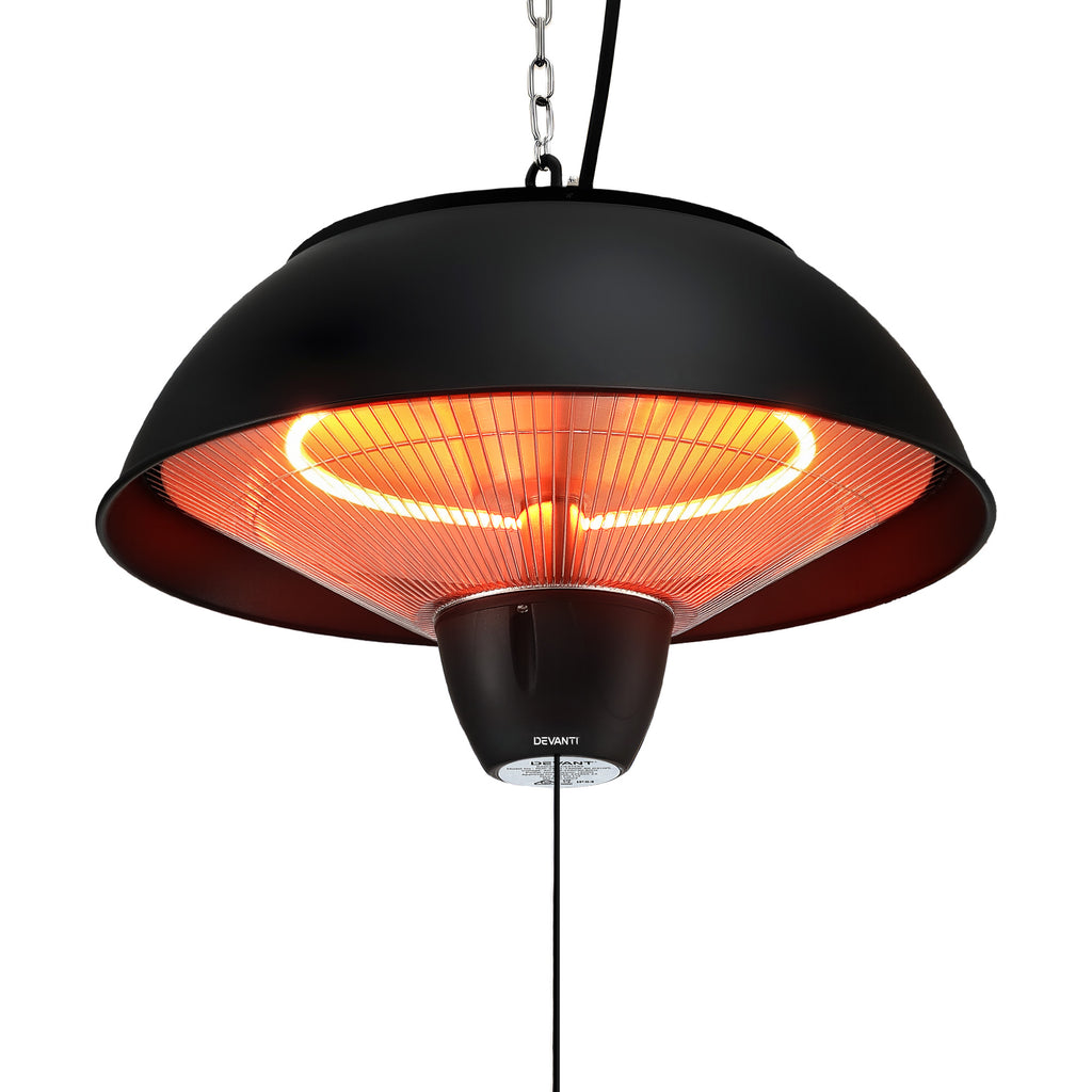 Devanti Electric Patio Heater 1500W Infrared Ceiling Mount Outdoor Strip Remote