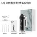 Portable Water Flosser Electric Water Flosser USB Rechargeable Flosser Oral - Black - Size set