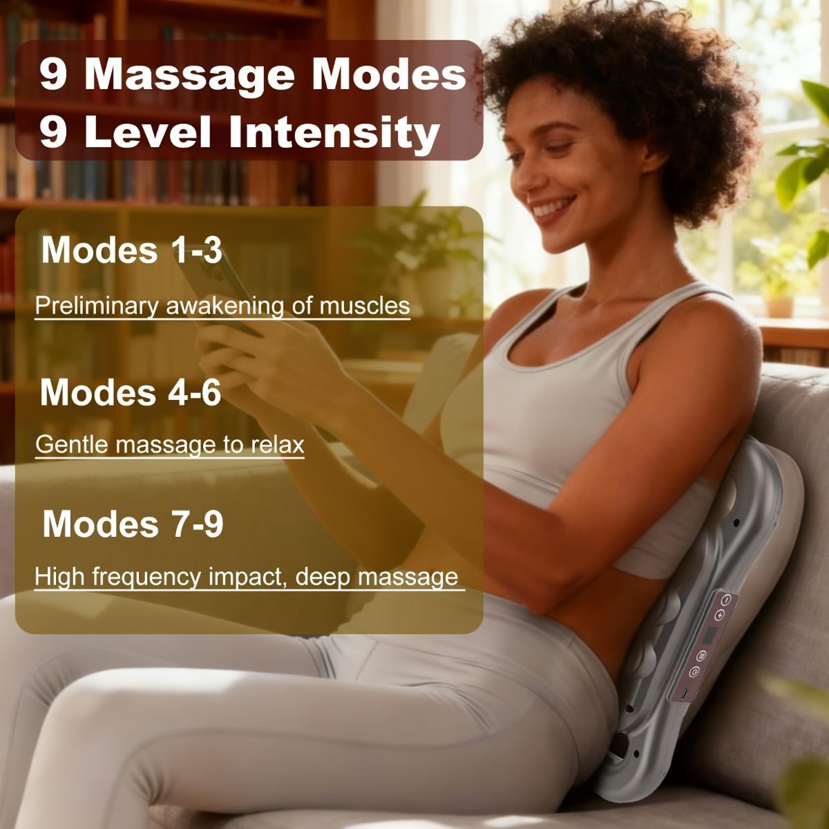 Massage Gun 16 Head Deep Tissue Percussion Muscle Massager 9 Speed Starry Sky