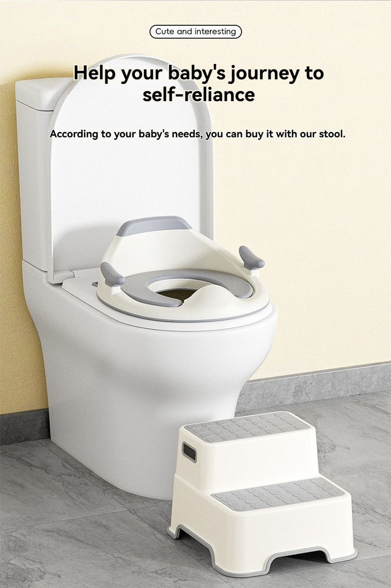 baby portable toilet seat, potty training, no installation, splash proof, hanging storage, travel potty seat, toddler toilet training seat - Camel - Size Hard seat cushion