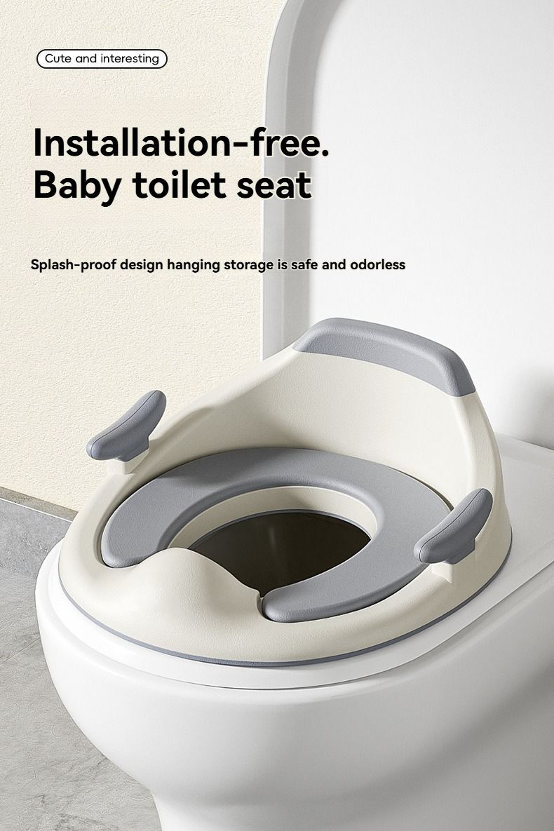 baby portable toilet seat, potty training, no installation, splash proof, hanging storage, travel potty seat, toddler toilet training seat - Green - Size Soft cushion