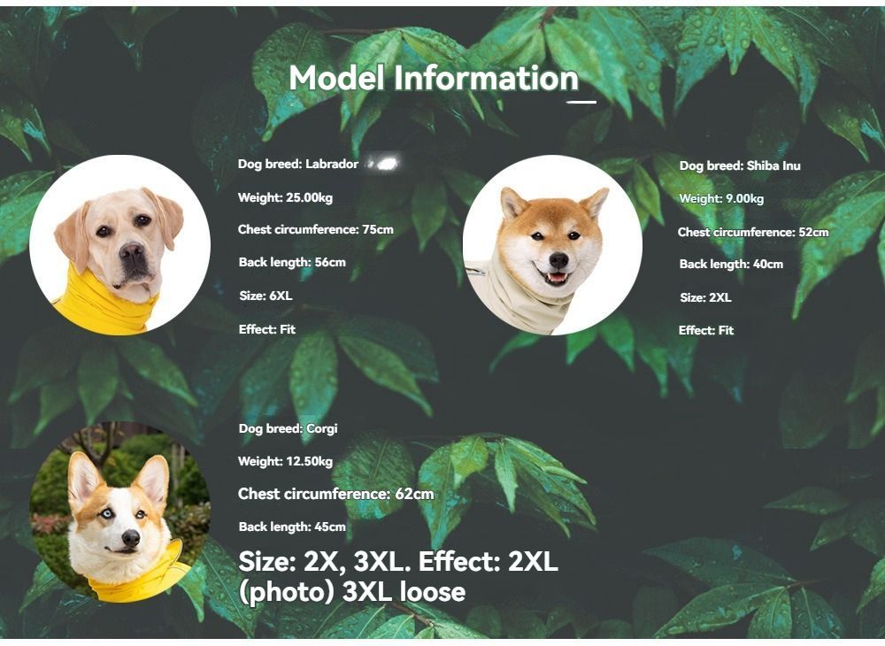 Waterproof Dog Poncho Reflective Dog Cape Dog Rainwear Pet Waterproof Clothing - Yellow - Size 2XL-8-12kg