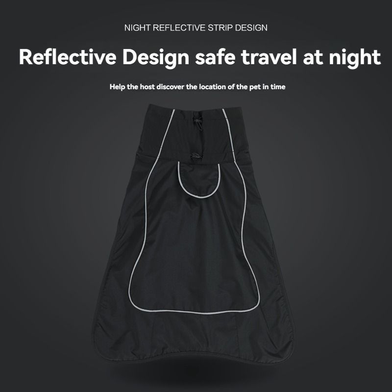 Dog Coat Warm-Lined Waterproof Medium-Large Dog Reflective Dog Coat Winter Dog - Dark Green - Size XXL-33-40kg