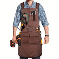 Waterproof Apron Utility Apron Work Apron Industrial Apron Tool Storage Apron - Mocha - Size regular