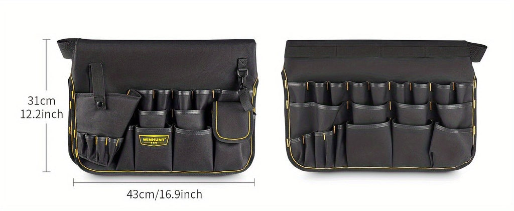 Black bucket tool organizer, tool storage, heavy duty tool organizer, multiple tool pockets, DIY tool storage, professional tool organizer, Australian tool storage