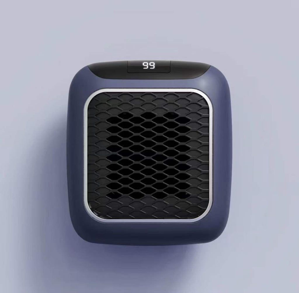 Wall Mounted Mini Electric Fan Heater Fast Heating Home Office AU Plug Grey