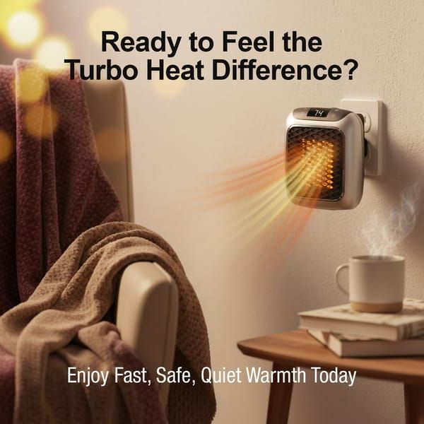 Wall Mounted Mini Electric Fan Heater Fast Heating Home Office AU Plug Grey