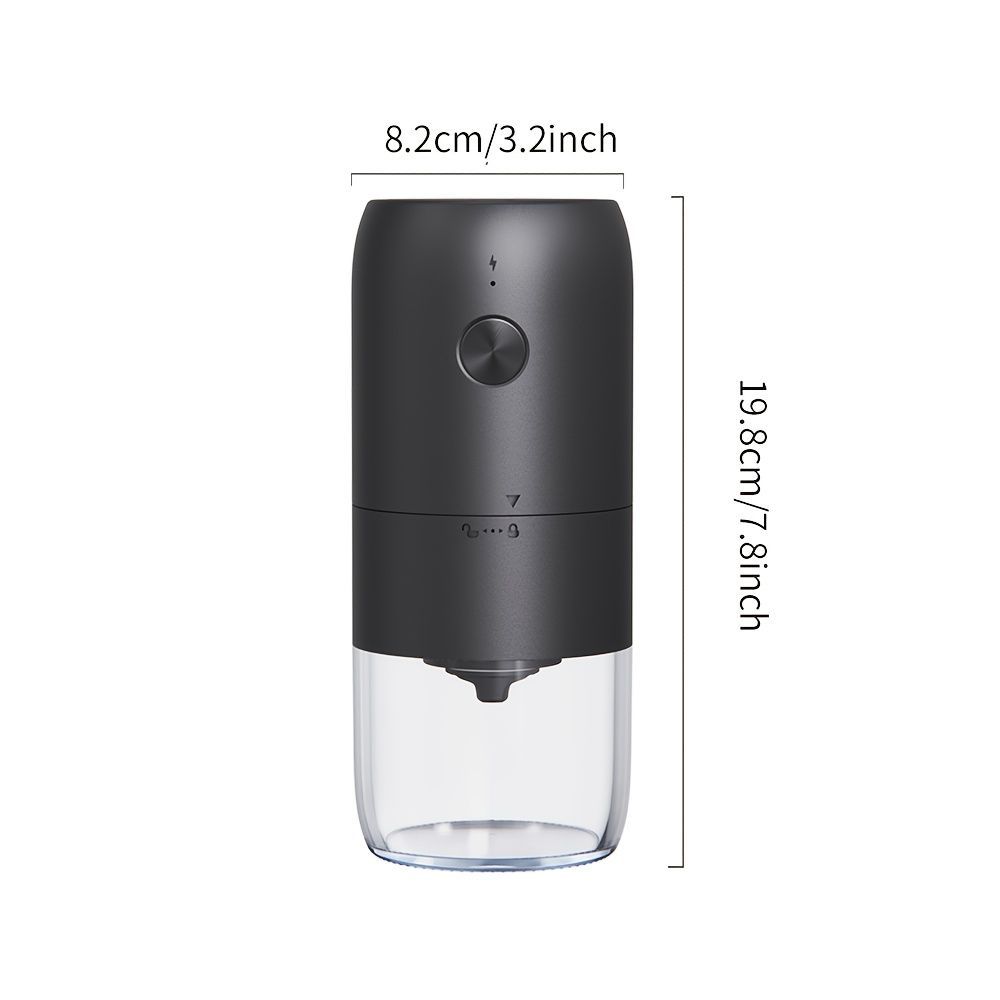 electric coffee grinder, Cliton coffee grinder, ceramic conical burr, portable coffee grinder, rechargeable coffee grinder, espresso coffee grinder, pour-over coffee grinder, Australia coffee grinder - White - Size set