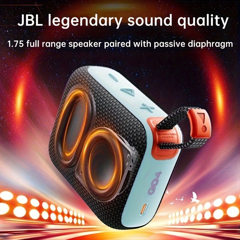 portable Bluetooth speaker, compact speaker, 7-hour playback, beach speaker, camping speaker, home speaker, outdoor speaker, long battery life, passive radiator - Pink - Size IPX7