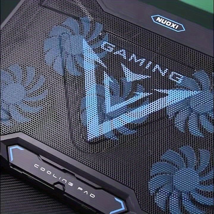 Laptop Cooling Pad Five-Core Cooling Foldable Stand Adjustable Stand Laptop - Blue - Size Universal