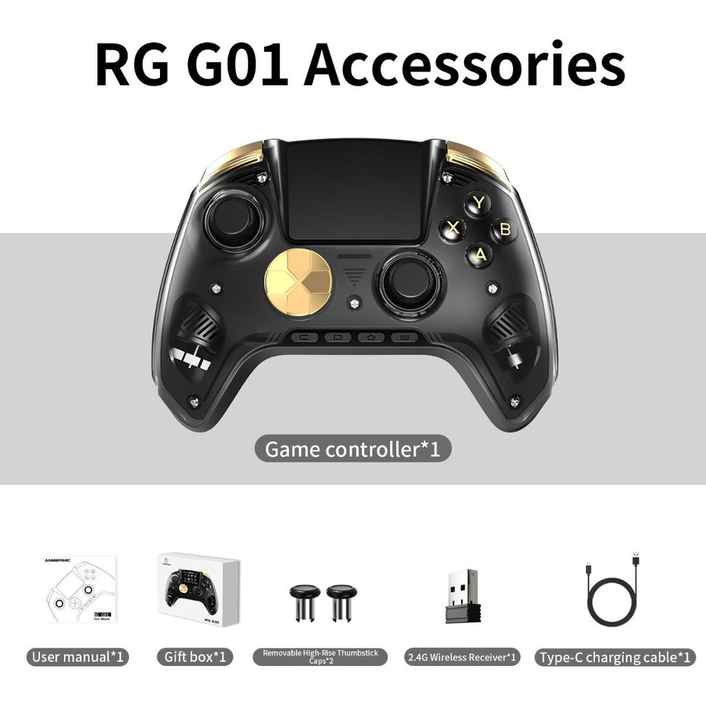 Smart Game Controller 2.5D HD Screen Purple Kirin Joystick Heart Rate - White - Size 1PCS