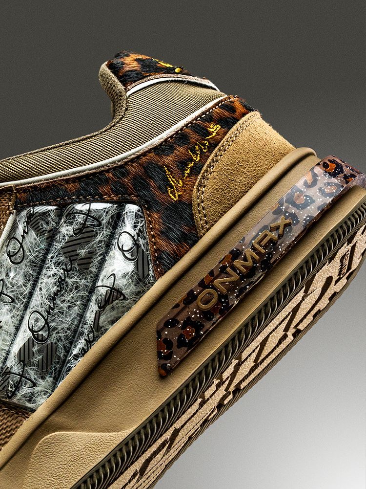Leopard Print Sneakers Platform Chunky Shoes High-Top Casual Shoes Unisex - Leopard print brown - Size 8(AU8/EU41)