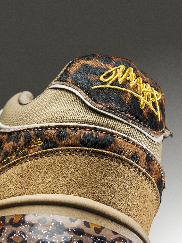 Leopard Print Sneakers Platform Chunky Shoes High-Top Casual Shoes Unisex - Leopard print brown - Size 10(AU10/EU43)