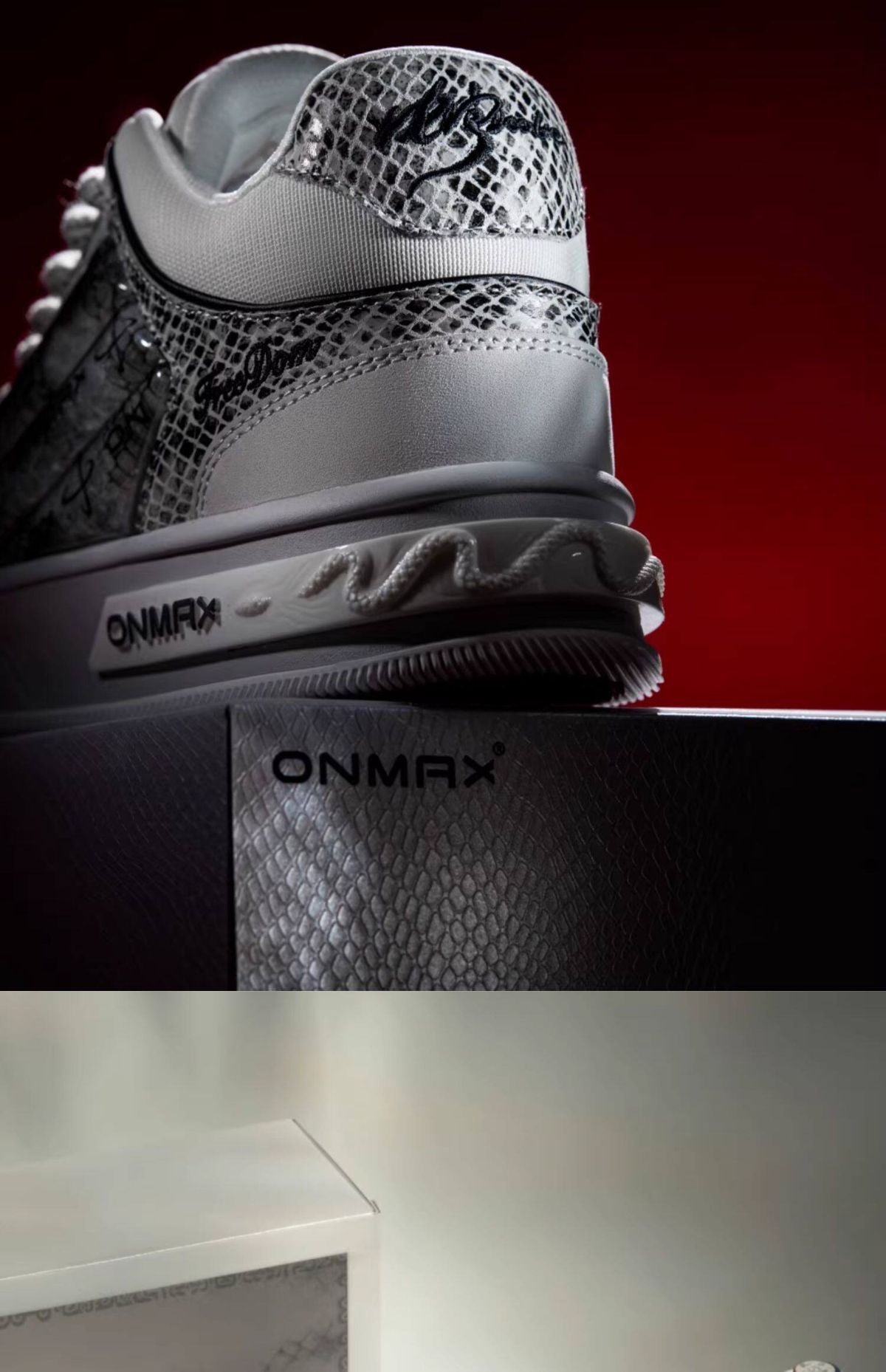 Men'S Casual Shoes Silver Snake Sneakers Board Shoes For Men Yinshe Shoes Urban - Silver - Size 12(AU12/EU45)