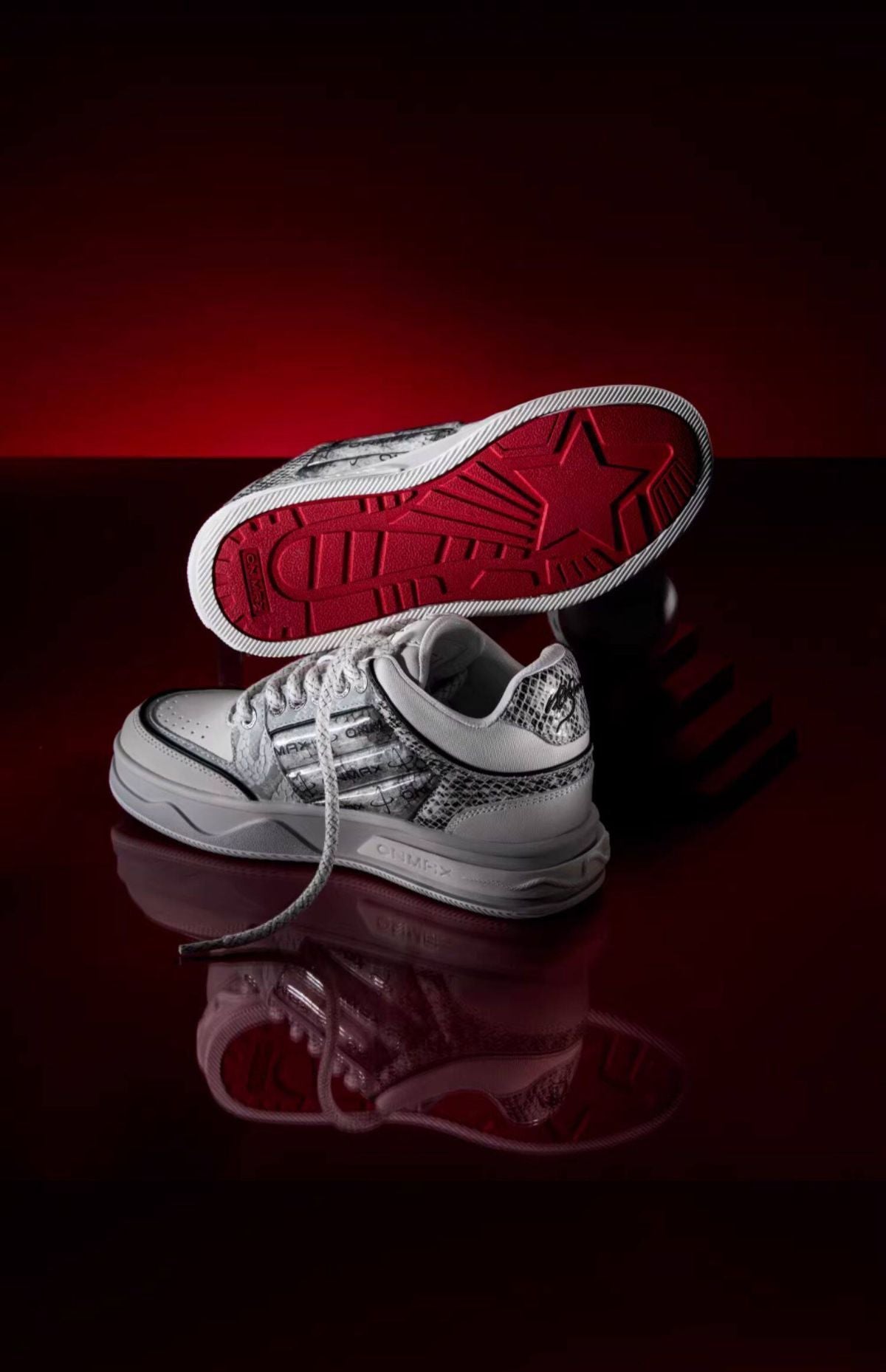 Women'S Casual Board Shoes Silver Snake Sneakers Trendy Women'S Sneakers - Silver - Size 10(AU10/EU41)