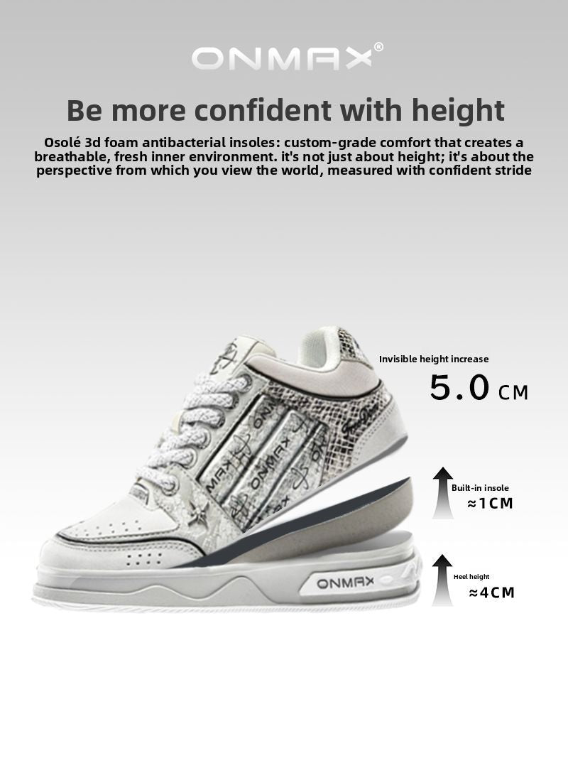 Women'S Casual Board Shoes Silver Snake Sneakers Trendy Women'S Sneakers - Silver - Size 4(AU4/EU35)