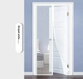Magnetic Screen Door Self-Sealing Mesh Curtain Heavy-Duty Screen Door Insect - White - Size 90-210cm