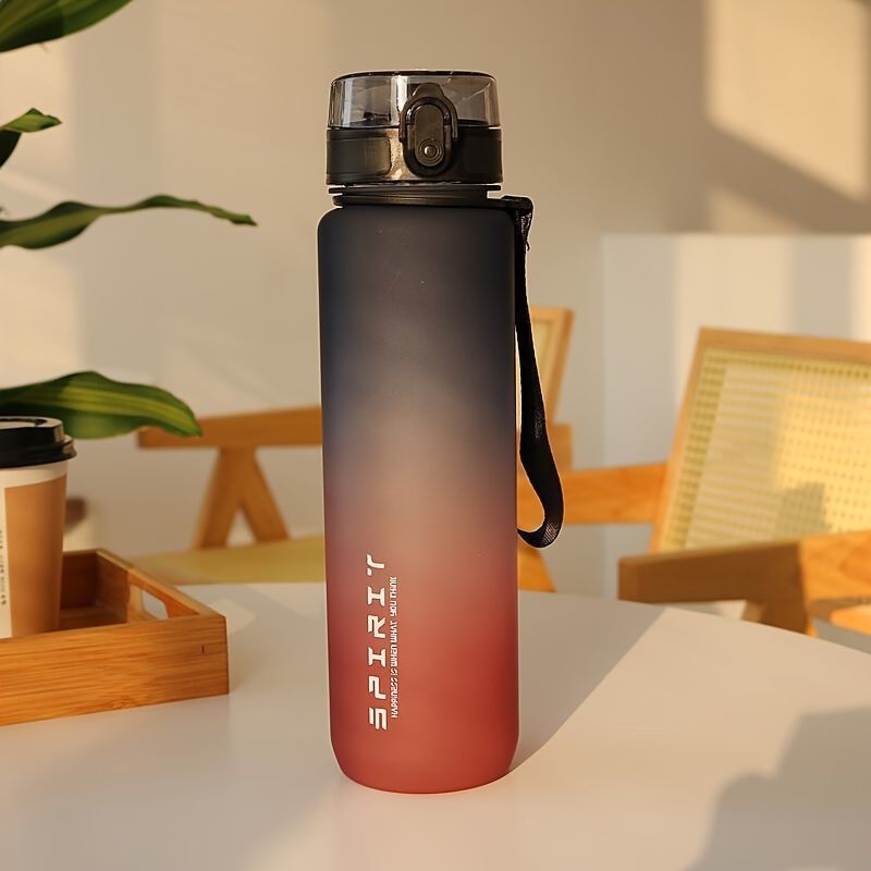 Gradient Water Bottle Sports Water Bottle Men Water Bottle Women Water Bottle - Blue - Size 650ML