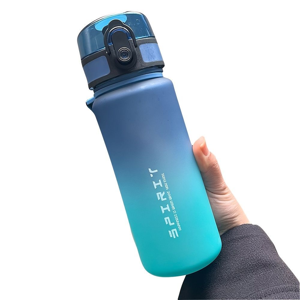 Gradient Water Bottle Sports Water Bottle Men Water Bottle Women Water Bottle - Blue - Size 650ML