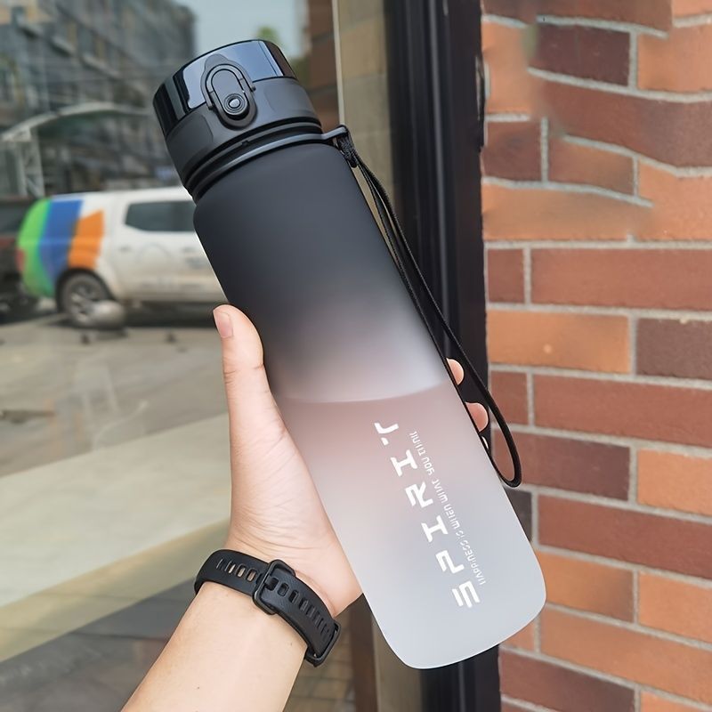 Gradient Water Bottle Sports Water Bottle Men Water Bottle Women Water Bottle - Pink - Size 650ML