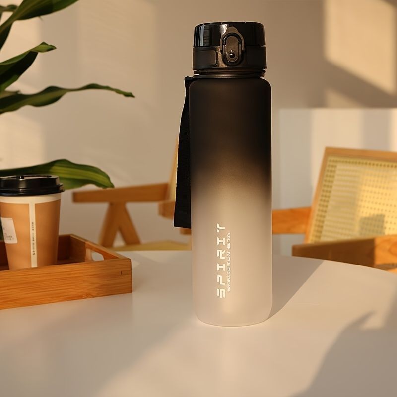 Gradient Water Bottle Sports Water Bottle Men Water Bottle Women Water Bottle - Red - Size 650ML