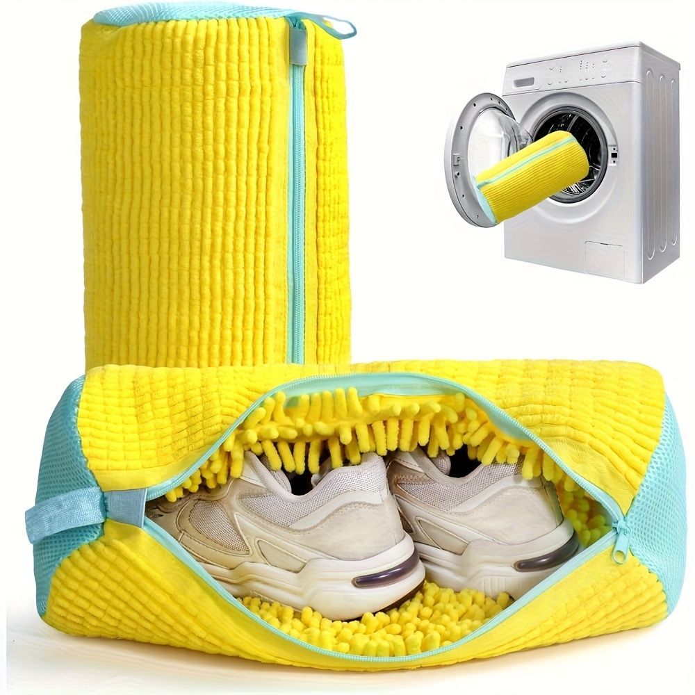Shoe Washing Machine Bag Durable Shoe Bag Shoe Cleaning Accessory Sneakers - Blue - Size 001