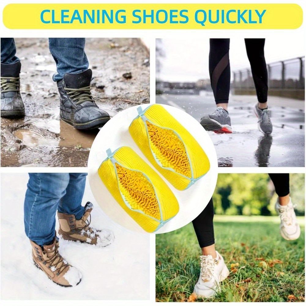 Shoe Washing Machine Bag Durable Shoe Bag Shoe Cleaning Accessory Sneakers - Gray - Size 001