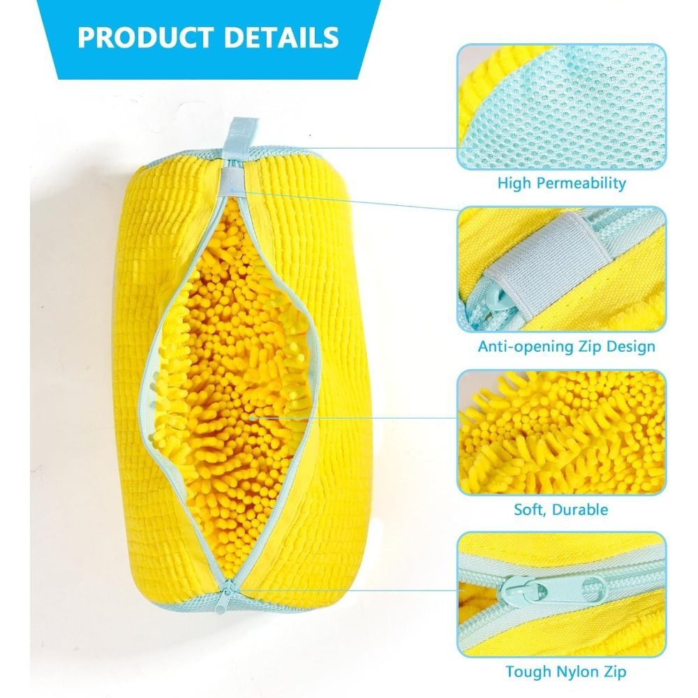 Shoe Washing Machine Bag Durable Shoe Bag Shoe Cleaning Accessory Sneakers - Gray - Size 001