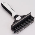Pet Hair Remover Brush Double-Sided Pet Brush Pet Grooming Tool Dog Brush Cat - White - Size Small size -fine teeth 67