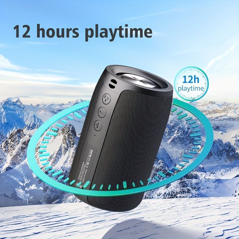 EALOT S32 Wireless Bluetooth Speaker Portable Speaker Powerful Bass TWS - Blue - Size 001