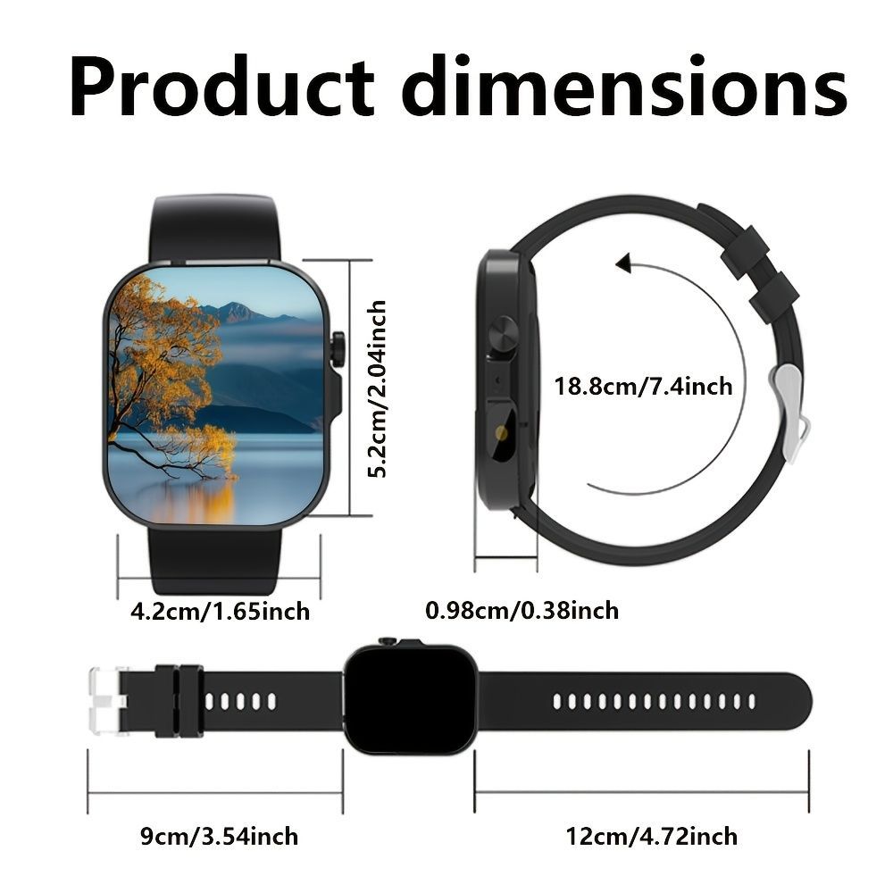 Unisex Smart Watch Stainless Steel Strap Fitness Tracker Call Reminder Message - Gold - Size 01