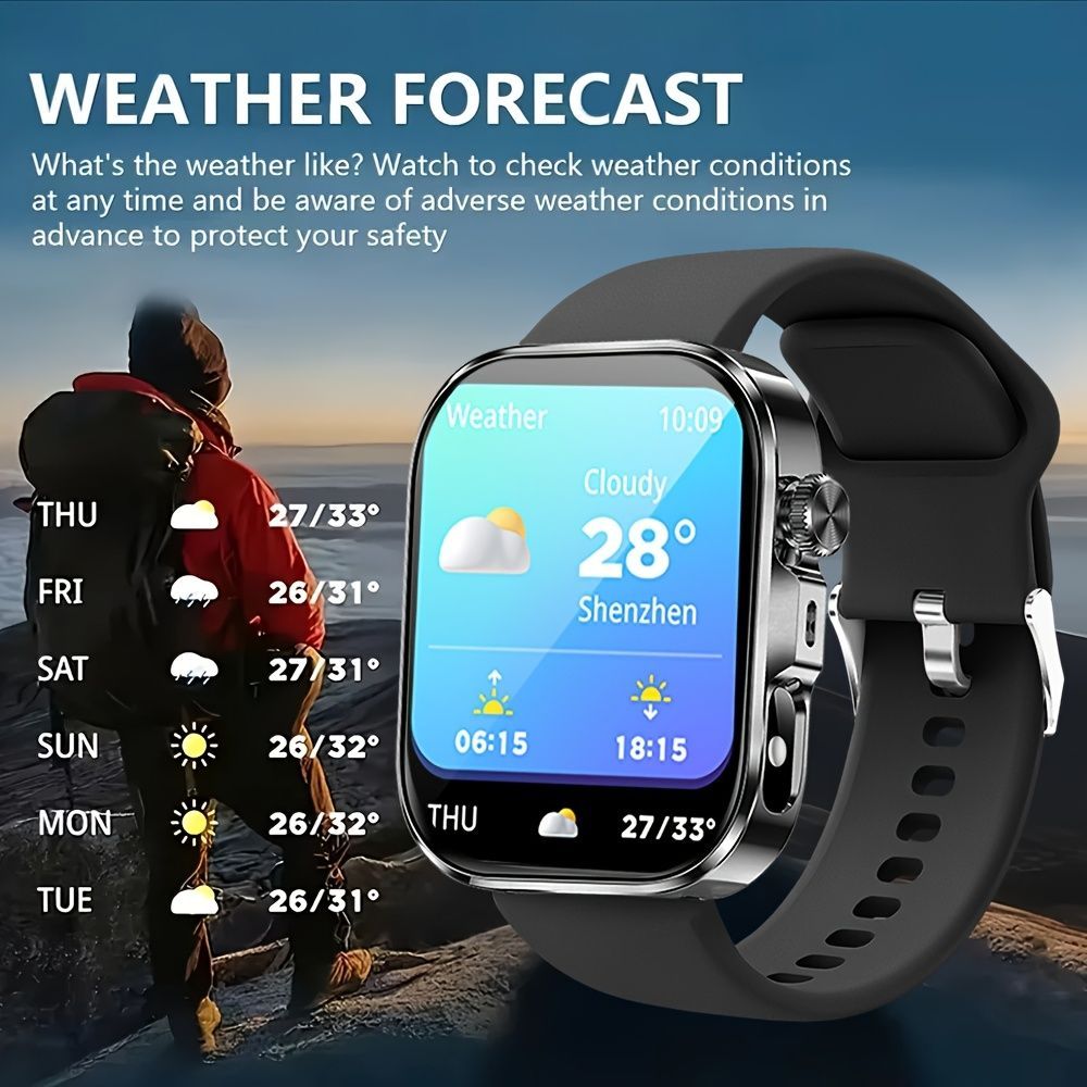 Unisex Smart Watch Stainless Steel Strap Fitness Tracker Call Reminder Message - Gold - Size 01