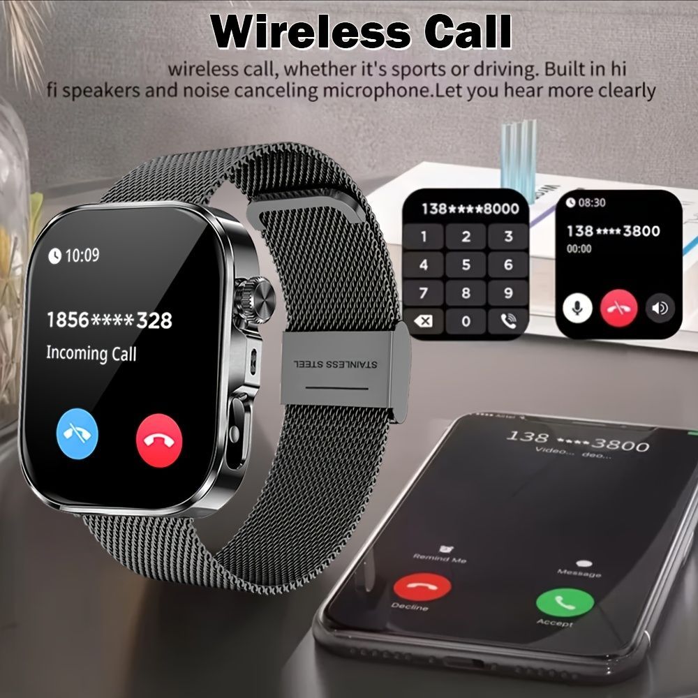Unisex Smart Watch Australia Advanced Smart Watch Fitness Tracker Watch Call - Black - Size 01