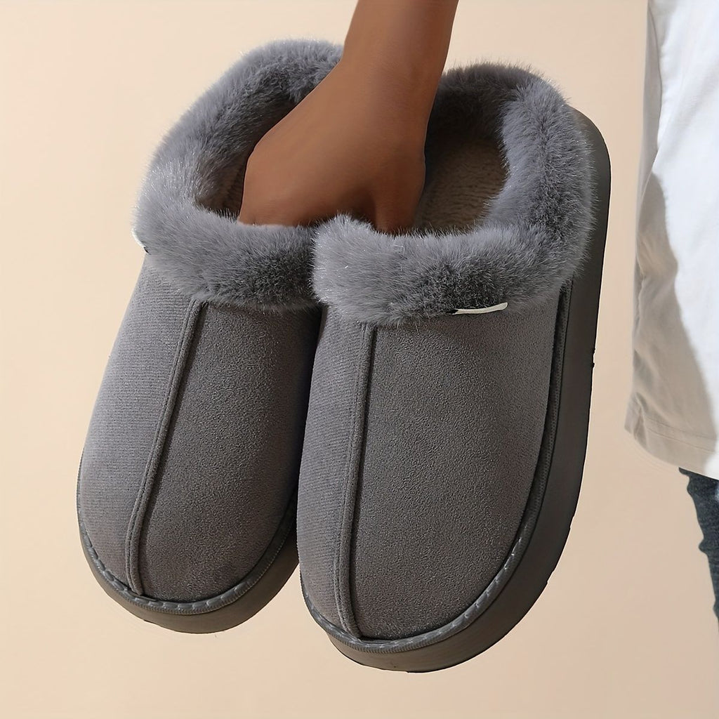 Women'S Furry Slippers Cosy House Shoes Australian Women’S Lounge Slippers Warm - Black - Size 43