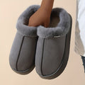Women'S Furry Slippers Cosy House Shoes Australian Women’S Lounge Slippers Warm - Gray - Size 42
