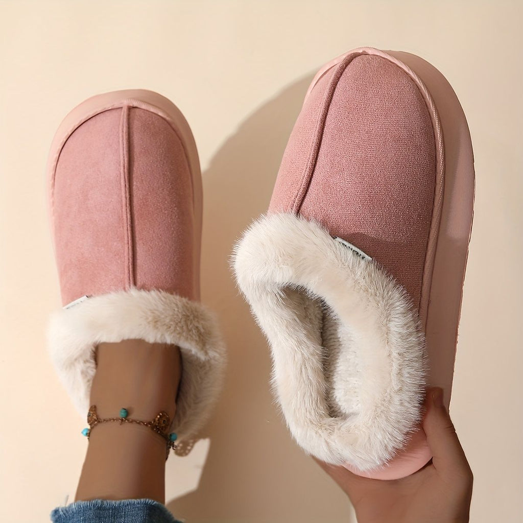 Women'S Furry Slippers Cosy House Shoes Australian Women’S Lounge Slippers Warm - Pink - Size 37