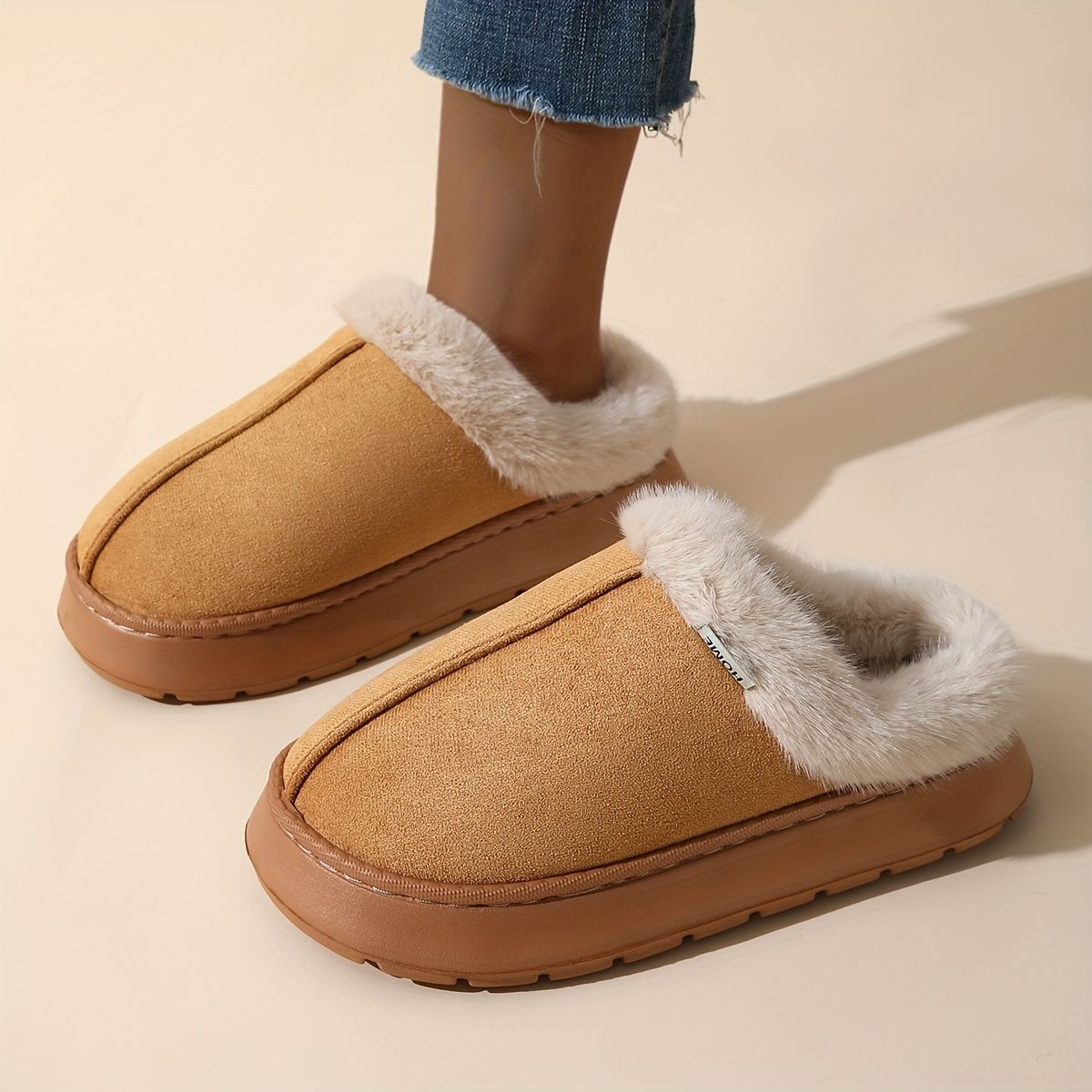 Women'S Furry Slippers Cosy House Shoes Australian Women’S Lounge Slippers Warm - Pink - Size 43