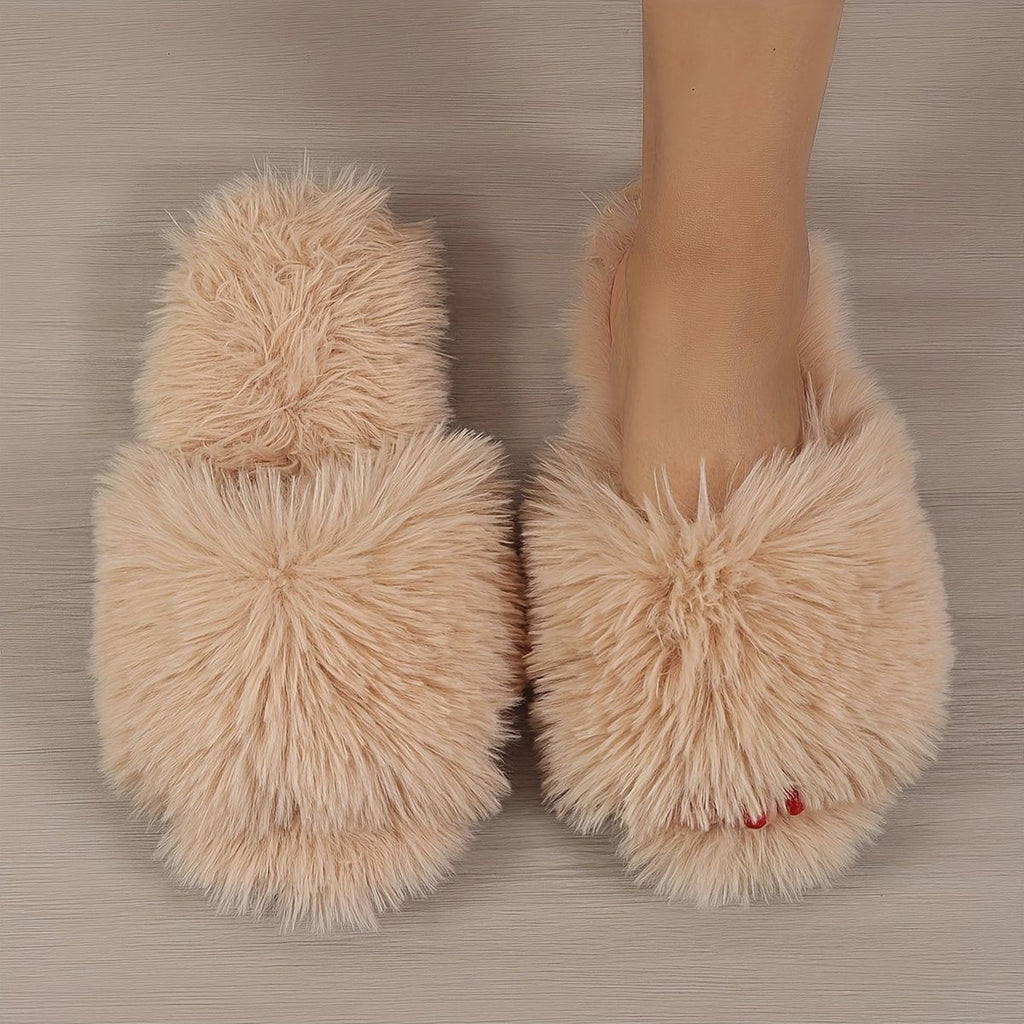 Women'S Furry Slippers High-Quality Slippers Comfortable Slippers Trendy - Pink - Size 43