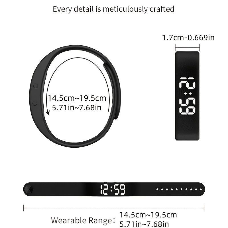 Women'S Watch Multifunctional Watch Alarm Watch Pedometer Watch Timer Watch - Morandi pink - Size 01