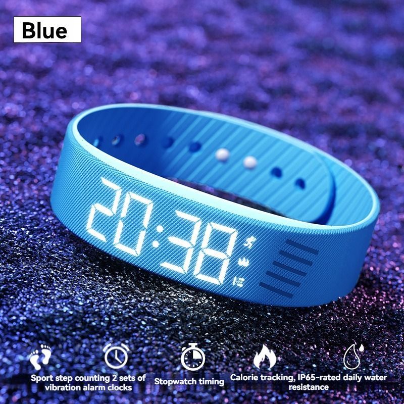 Women'S Watch Multifunctional Watch Alarm Watch Pedometer Watch Timer Watch - Rose red - Size 01