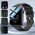 Smart Watch 1.83-Inch Screen Wireless Call Wireless Music Voice Control Sports - Black - Size 001