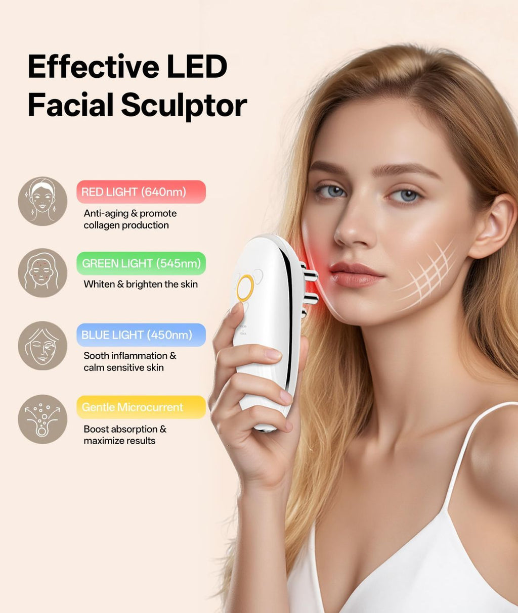 Body Sculpting Machine with Red Light Therapy for Face & Body, Cupping Therapy, Electric Cellulite Massage Tool with 2 Cups, Gift for Women - White - Size 14cm