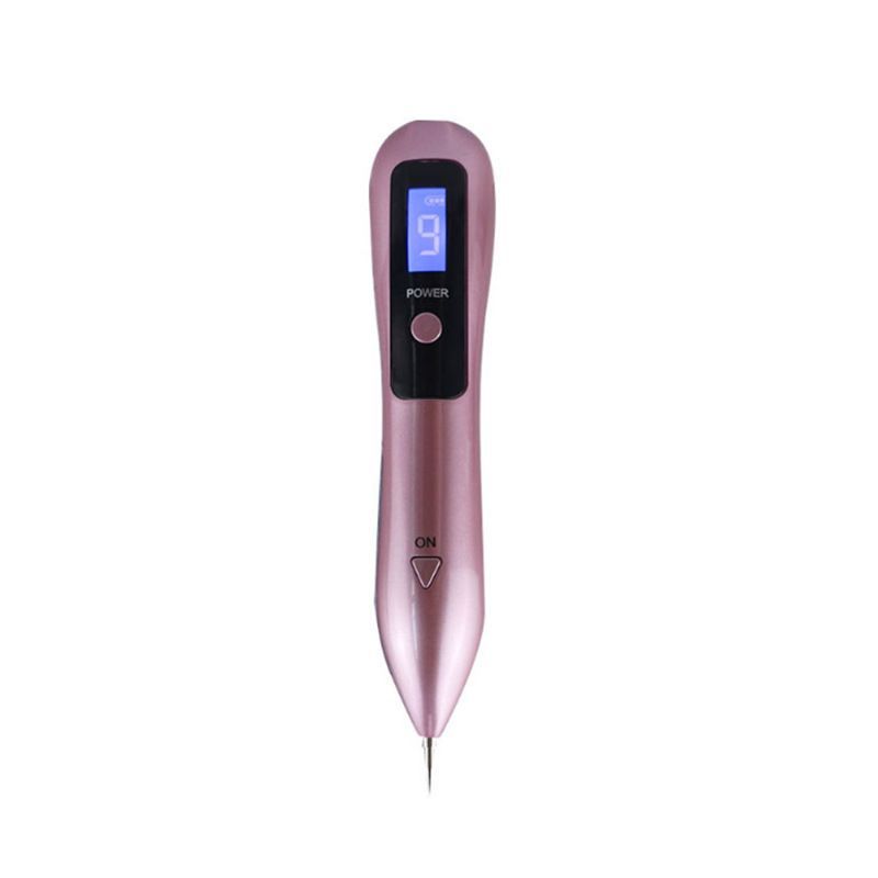 9-Speed Skin Tag Remover Pen - USB Rechargeable Mole Wart Removal Tool, LCD Display & Safety Lock, Painless Professional Spot Remover for Face and Body Home Use - Purple - Size 19cm