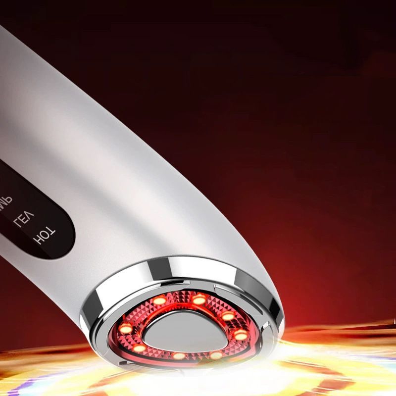 7-Color LED Face Lift Device –  Skin Tightening and Lifting, LED Light Therapy for Wrinkles, Korean Skin Care, Spa-Grade Facial Massager Lifting & Firming Beauty Massager - White - Size 160mm