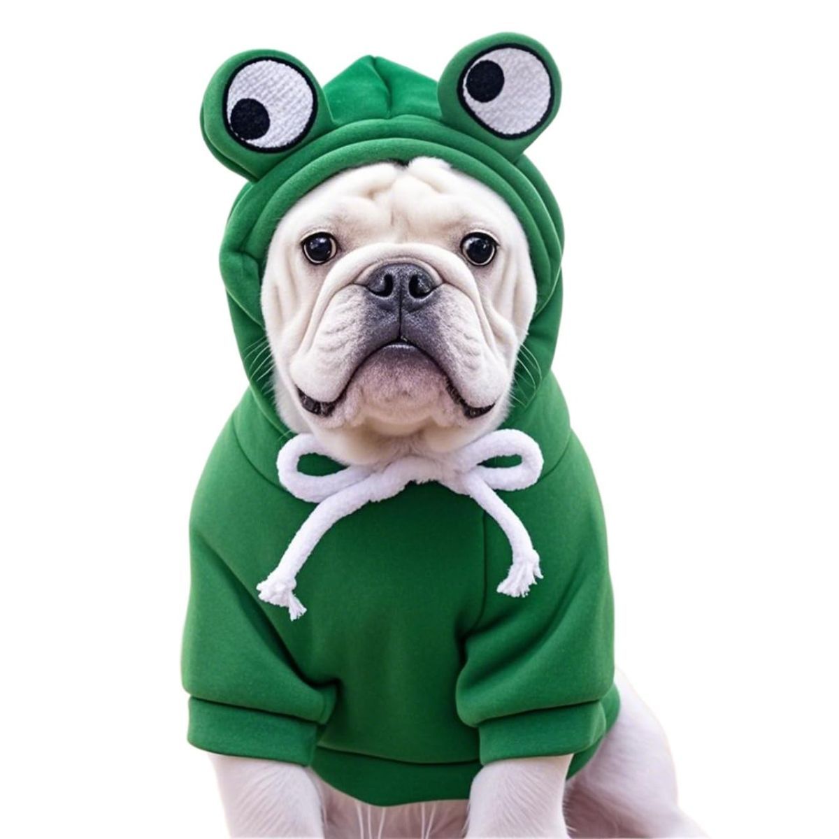 Dog Hoodie Frog-Themed Autumn Winter Pet Clothing Small Medium Dogs Soft - Purple - Size M
