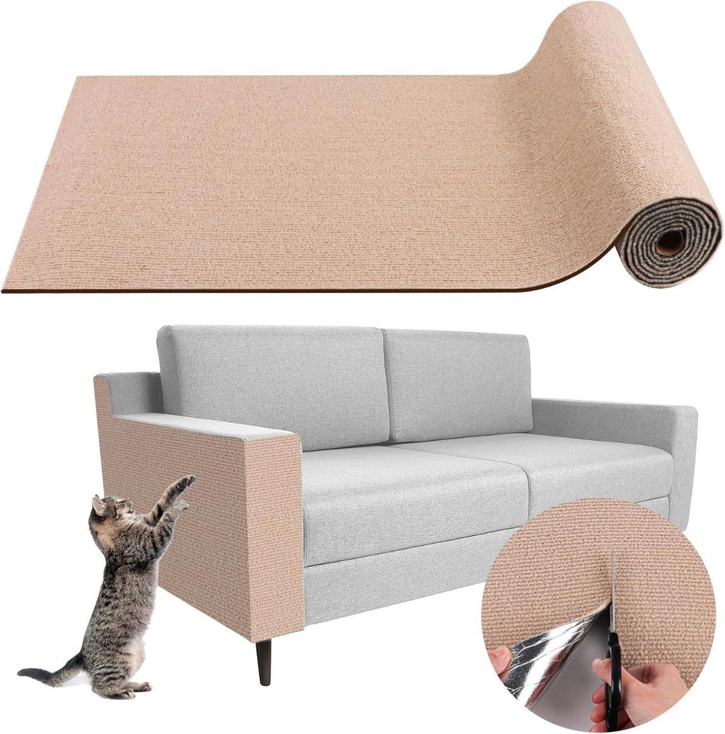 Cat Scratching Pad DIY Cat Accessory Cat Furniture Protection Cat Climbing - Green - Size 15.8''x39.3''