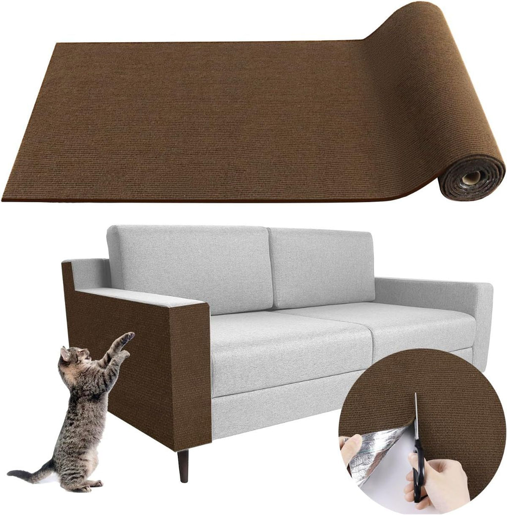 Cat Scratching Pad DIY Cat Accessory Cat Furniture Protection Cat Climbing - Gray - Size 15.8''×78.7''