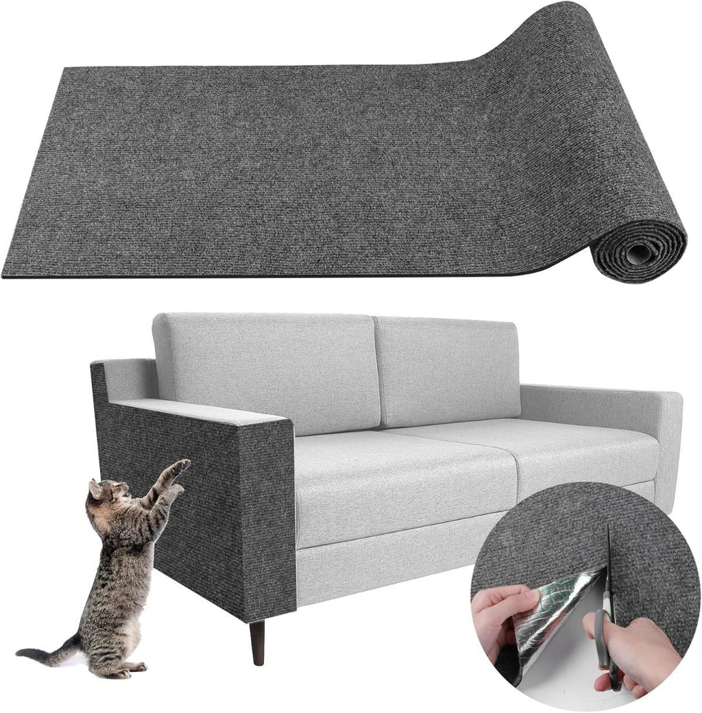 Cat Scratching Pad DIY Cat Accessory Cat Furniture Protection Cat Climbing - Khaki - Size 15.8''×118''